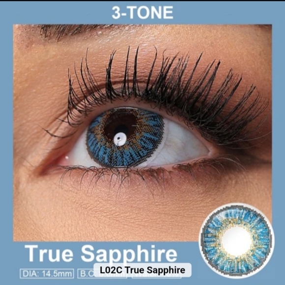 Blue - Color Eye Wear Lenses - Costume Enhancements - Picture 3 of 5